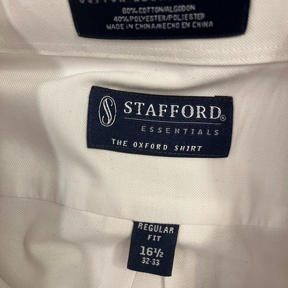Stafford Classic White Mens Dress Shirt Bundle - Picture 2 of 4